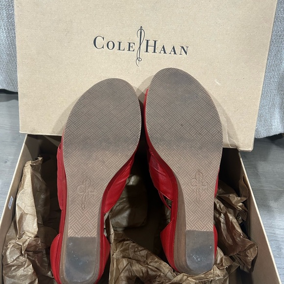 Cole Haan Red Wedges - Picture 5 of 8